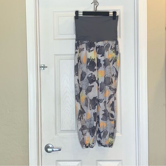 Lululemon Om Pant Mini Art Pop White Multi / Slate Size 2 - Picture 2 of 11